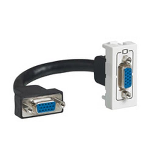 Priză HD15 mamă preconectată LEGRAND, cu cablu de 15 cm
