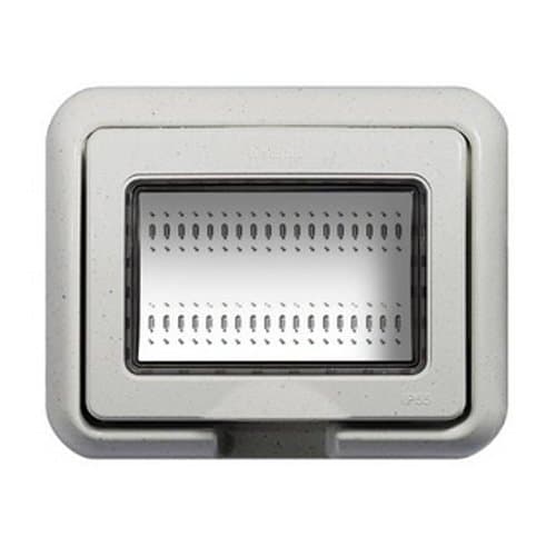 Capac cu ramă LEGRAND Matix, 3 module, alb, IP55