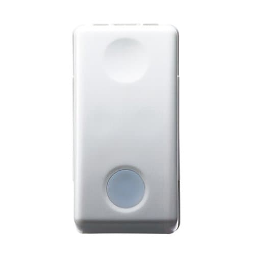 Întrerupător cu LED GEWISS 1P 16AX, alb, pentru montaj modular