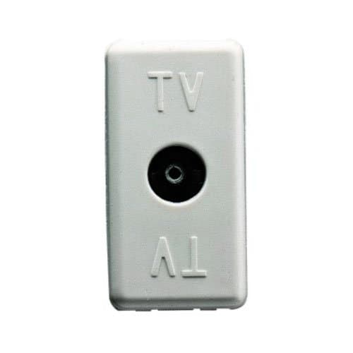 Priză TV de trecere mama GEWISS, 1 modul, pentru montaj modular și finisaj curat
