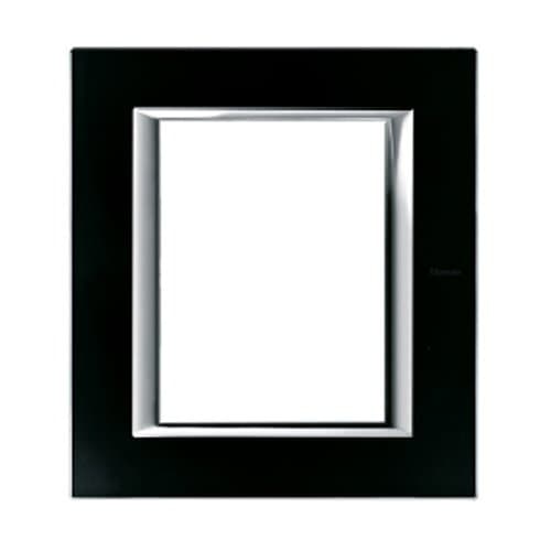 Rama modulară LEGRAND Axolute, neagră, 6 module (3+3)