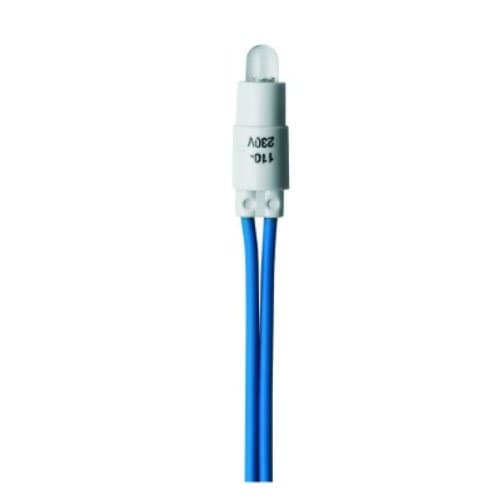 LED cablat GEWISS, 0,6W, 230V, albastru, pentru semnalizare