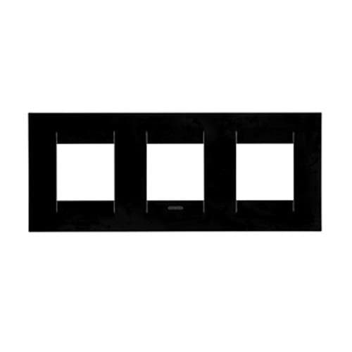 Ramă modulară GEWISS Chorus, 2+2+2 module, orizontală, negru toner
