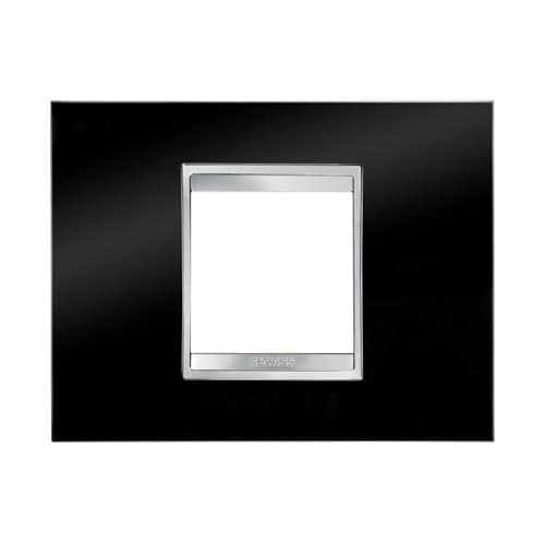 Rama modulară GEWISS Lux 2 module, negru toner
