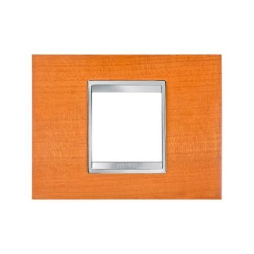 Ramă modulară GEWISS Lux 2 module, finisaj cireș