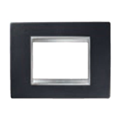 Ramă GEWISS Chorus pentru 4 module, negru piele