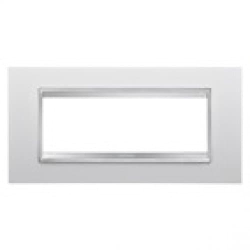 GW16206TB Ramă Lux 6 module CH/Alb