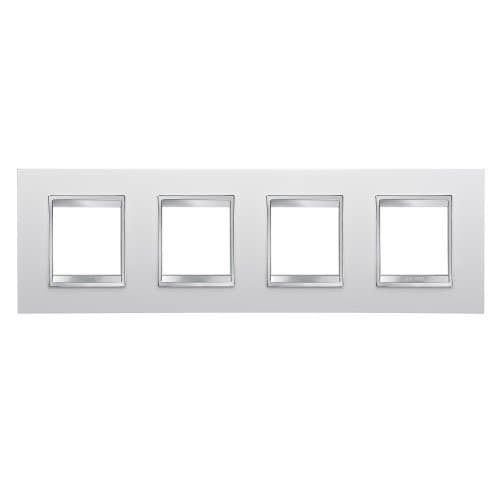 Rama modulară GEWISS Chorus, alb, pentru 2+2+2+2 module