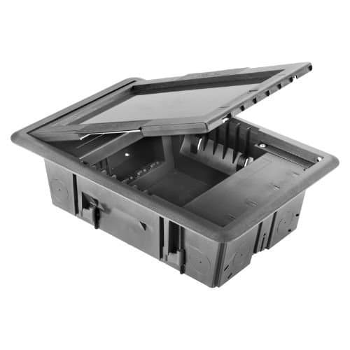Doză de pardoseală GEWISS, 10 module, pentru pardoseli tehnice