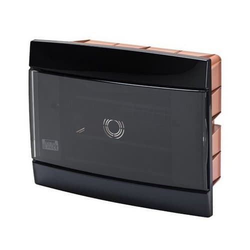 Tablou îngropat GEWISS 8+1/2 module, negru, IP40