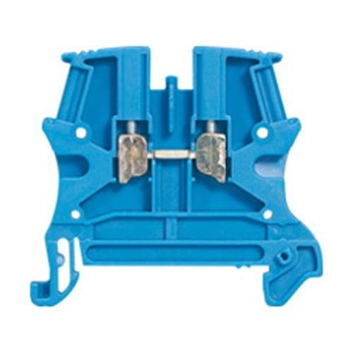 037103 Clema conexiune cu șurub 10mm, 1in-1out, Albastr