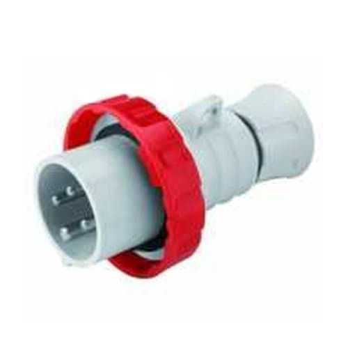 Fișă industrială GEWISS 3P+N+T, 32A, 400V, IP66/IP69, roșie
