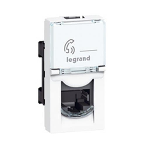 Priză RJ45 FTP cat 6 LEGRAND, alb, 1 modul