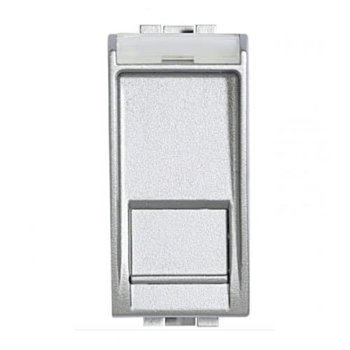 Priză RJ45 FTP cat 6 LEGRAND Living Light, aluminiu