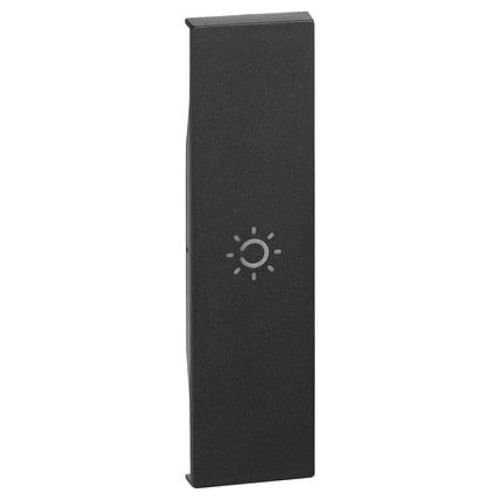 Capac tasta iluminabilă Legrand Living Now, negru, cu simbol 1 m