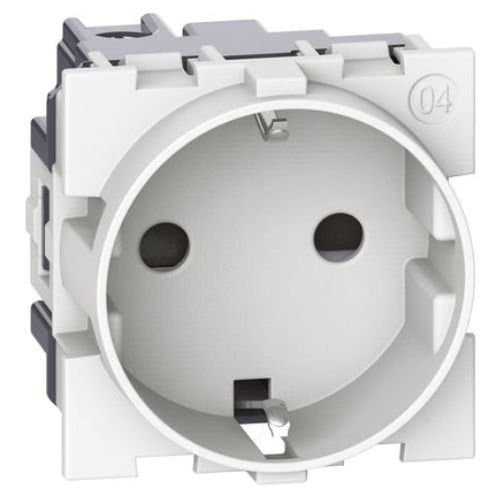 Priză Schuko LEGRAND Living Now, alb, 2P+T 16A
