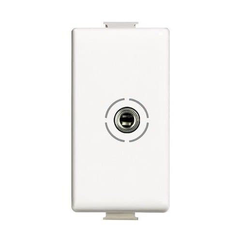 Priză audio jack 3,5 mm LEGRAND Matix, alb, 1 modul