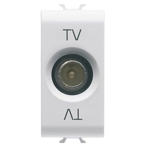 Priză TV directă GEWISS, 1 modul, compactă și ușor de integrat