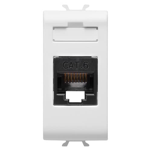 Priză RJ45 UTP Cat 6 GEWISS, din gama antibacteriană