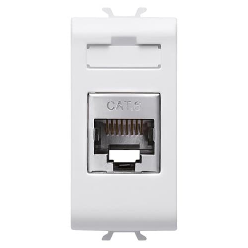 Priză RJ45 FTP Cat 6 GEWISS, 1 modul, din gama antibacteriană