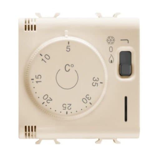 Termostat GEWISS, 2 module, ivoar, pentru control precis al temperaturii