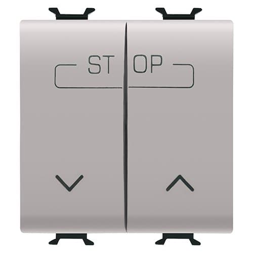 Buton pentru comutator combinat GEWISS, 16A, 2 module, bej satin