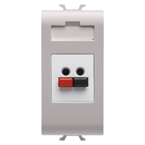 Priză microfon/boxă GEWISS, 1 modul, bej satin