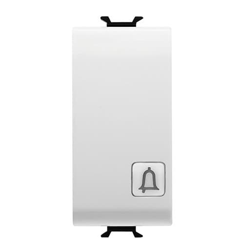 GW15153 Buton cu revenire 1P NO 16A 1 m CH/Alb Satin