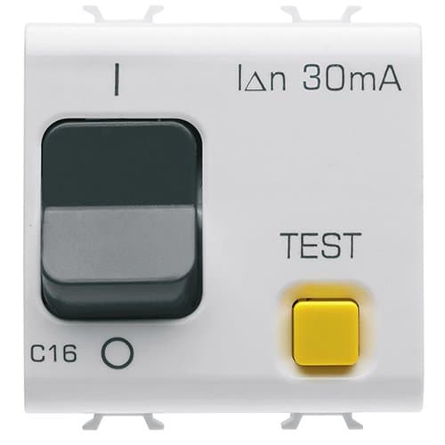 Intreruptor magnetotermic diferențial GEWISS 1P+N C16, alb