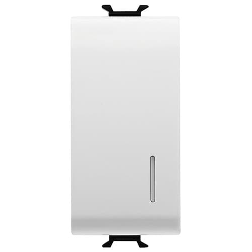 Buton cu revenire electronic GEWISS, alb satin, 230 V, 4 A