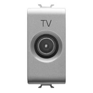 Priză TV de trecere GEWISS Chorus, Titan, cu conector tată 1 m
