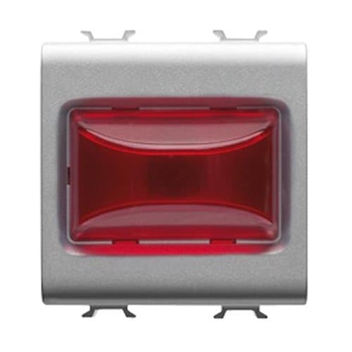 Indicator proeminent GEWISS, roșu, 2 module, 12 V
