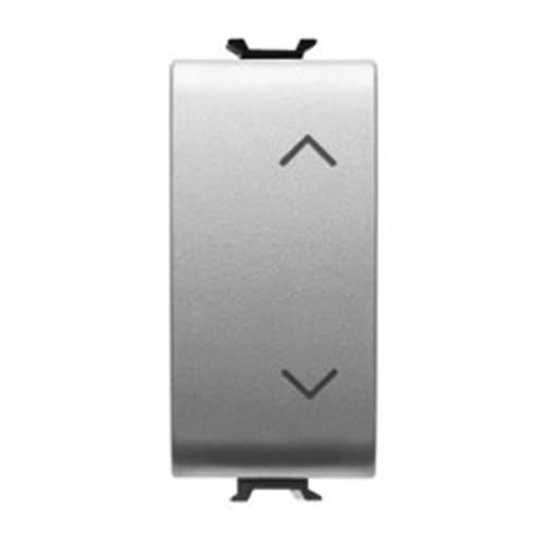 Buton cu revenire Up/Down GEWISS, 1P 10A, Gri Titan