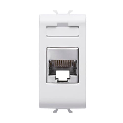 Priză RJ45 FTP cat 5e GEWISS Chorus, alb, 1 modul
