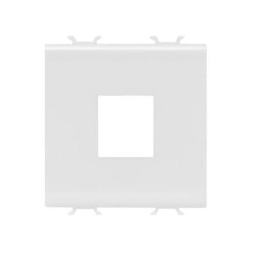 Carcasă modulară GEWISS pentru conectori RJ45/HDMI/USB, albă, 2 m