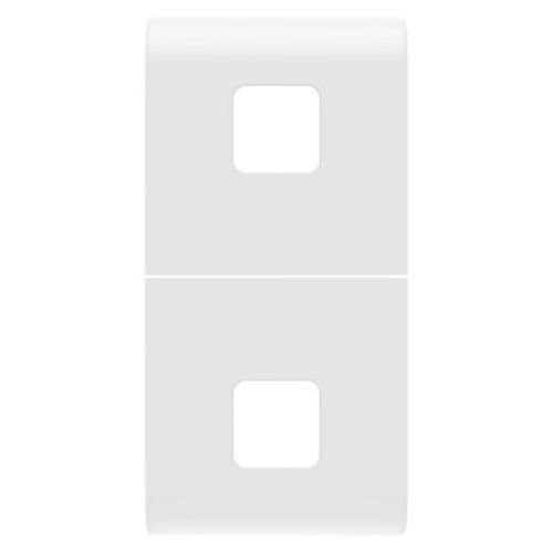 GW10553S Carcasă Buton axial pentru 2 lentile 1 m CH/Alb