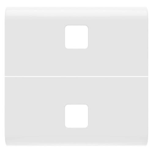 GW10554S Carcasă Buton axial pentru 2 lentile 2 m CH/Alb