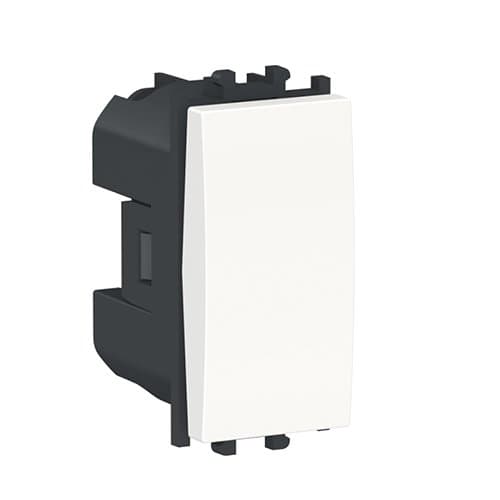 LMR0120001 Easy Styl Buton cu revenire 10A 1 modul Alb