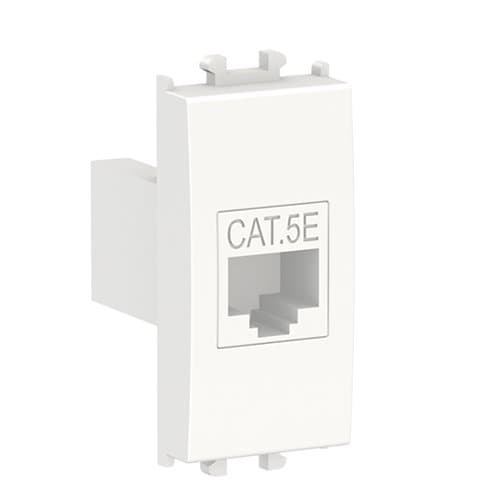 Priză RJ45 UTP cat 5e Schneider Electric, alb, 1 modul