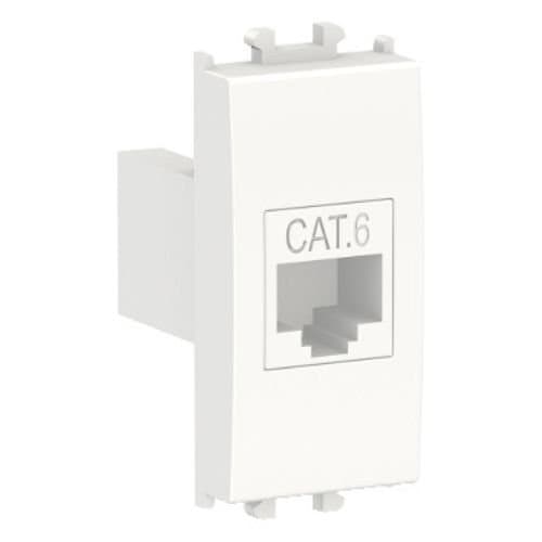 Priză RJ45 UTP cat 6 Schneider Electric, alb, 1 modul