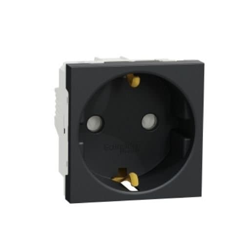 Priză standard Schneider Electric New Unica, 16A, cu obturator