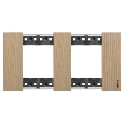 Ramă 2+2 module Legrand Living Now, finisaj stejar