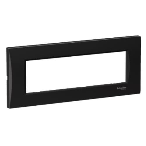 Ramă curbata Schneider Electric pentru 7 module, negru metalic