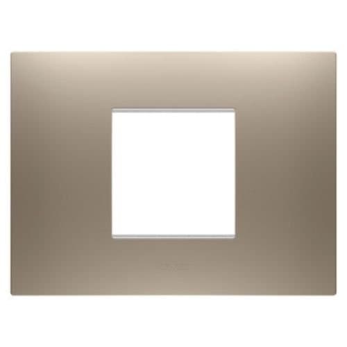 Ramă modulară GEWISS Chorus, 2 module, finisaj bronz