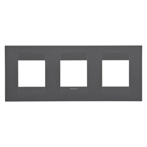 Rama modulară GEWISS Chorus, 2+2+2 module, negru-satinat