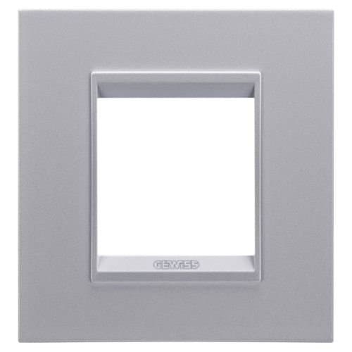Ramă modulară GEWISS Chorus, gri titan, pentru 2 module