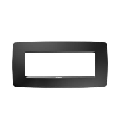 Ramă modulară GEWISS One, 6 module, CH/Negru Satin