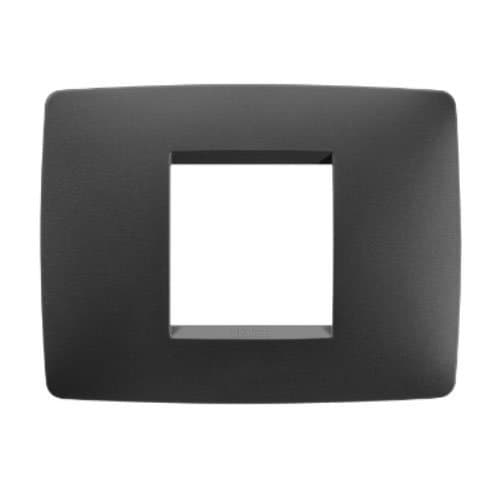 GW16102VN Ramă One 2 module CH/Negru Satin