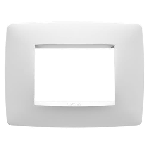 Rama modulară GEWISS One, 3 module, alb satin