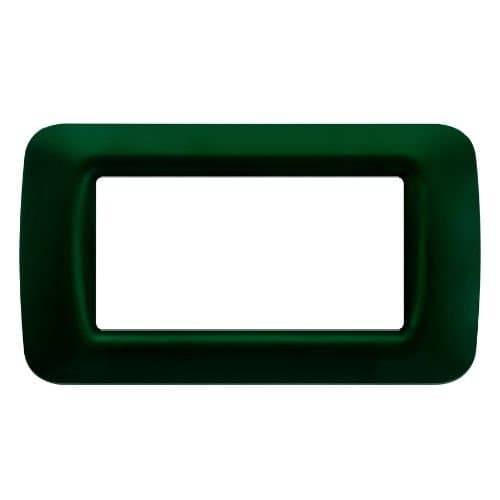 Ramă modulară GEWISS Top System, 4 module, verde